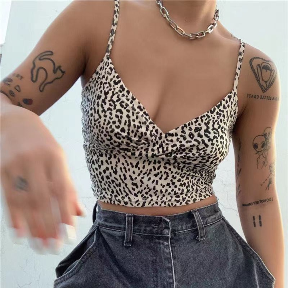 Shein cheetah print tank top size small